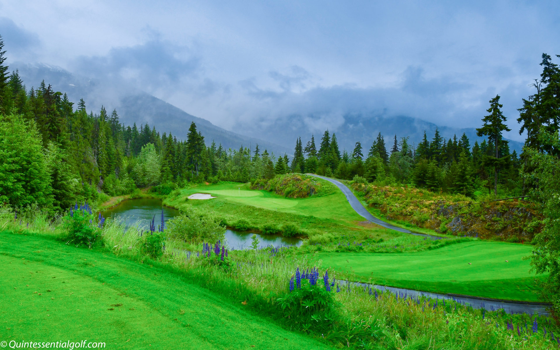 Par 3 Eighth Hole, Chateau Whistler Golf Club